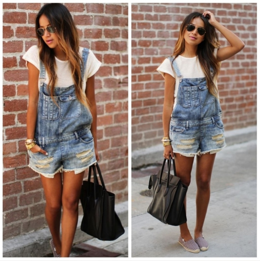ZARA TRAFALUC overall shorts